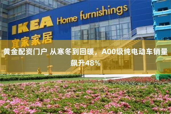 黄金配资门户 从寒冬到回暖，A00级纯电动车销量飙升48%