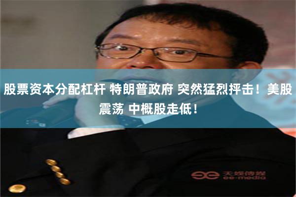 股票资本分配杠杆 特朗普政府 突然猛烈抨击！美股震荡 中概股走低！