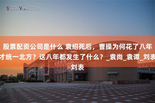 股票配资公司是什么 袁绍死后，曹操为何花了八年才统一北方？这八年都发生了什么？_袁尚_袁谭_刘表