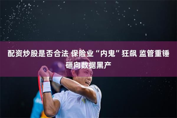配资炒股是否合法 保险业“内鬼”狂飙 监管重锤砸向数据黑产